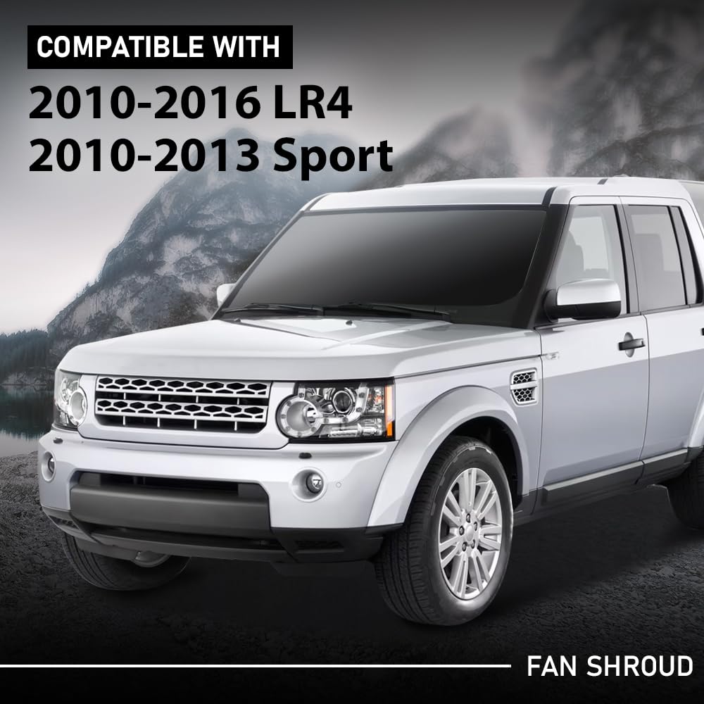 G-PLUS Radiator Fan Shroud Compatible with LR4 2010-2016,Fit Range Rover Sport 2010-2013