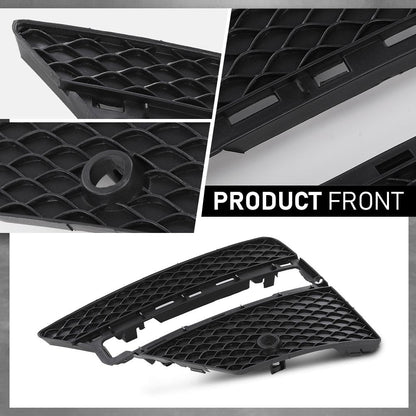 G-PLUS Front Bumper Fog Light Grill Covers Driver and Passenger Side Compatible with Benz ML250 ML350 ML400 ML550 4Matic Base 2012-2015 MB1039185 MB1038185 1668852922 1668852822