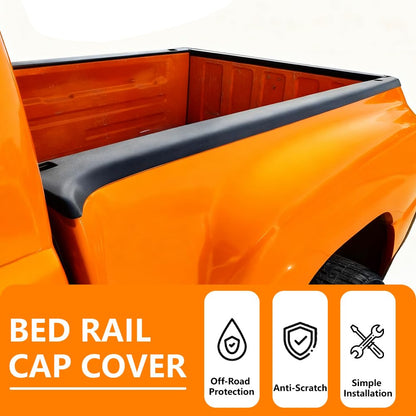 G-PLUS Bed Rail Caps 6'6" Compatible with Chevy Silverado 2007 2008 2009 2010 2011 2012 2013 Black Ultimate