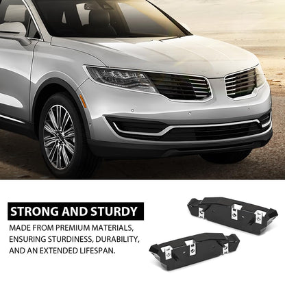 G-PLUS Pair Front Bumper Bracket, Compatible with Lincoln MKX (submodel: Black Label, Premiere, Reserve, Select) 2016-2018, LH Driver and RH Passenger Side 2PCS, FA1Z17C947A, FA1Z17C947B