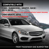 G-PLUS Front Outer Bumper Molding Driver Side Compatible with Benz C300 (submodel: 4Matic, Base) 2015-2018 For Models With AMG Styling Package, Without Night Package 2058851374