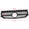 Diamond Star Front Bumper Mesh Grille Compatible with W117 CLA Class CLA180 CLA200 CLA250 CLA45 AMG 2014-2016 Silver Hood Upper Grille Assembly