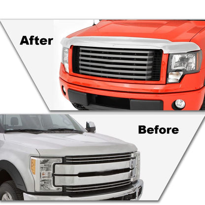 G-PLUS Hood Deflector Compatible with Ford F250 F350 F450 F550 Super Duty 2017 2018 2019,Bug Shield Guard Bonnet Protector