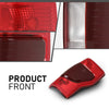 G-PLUS Tail Lights Assembly Fit Ford F250 F350 F450 Super Duty 2020 2021 2022, Fit Factory Halogen w/Blind Spot Monitor Model, Left & Right Rear Brake Lamp, Red Lens, FO2800279