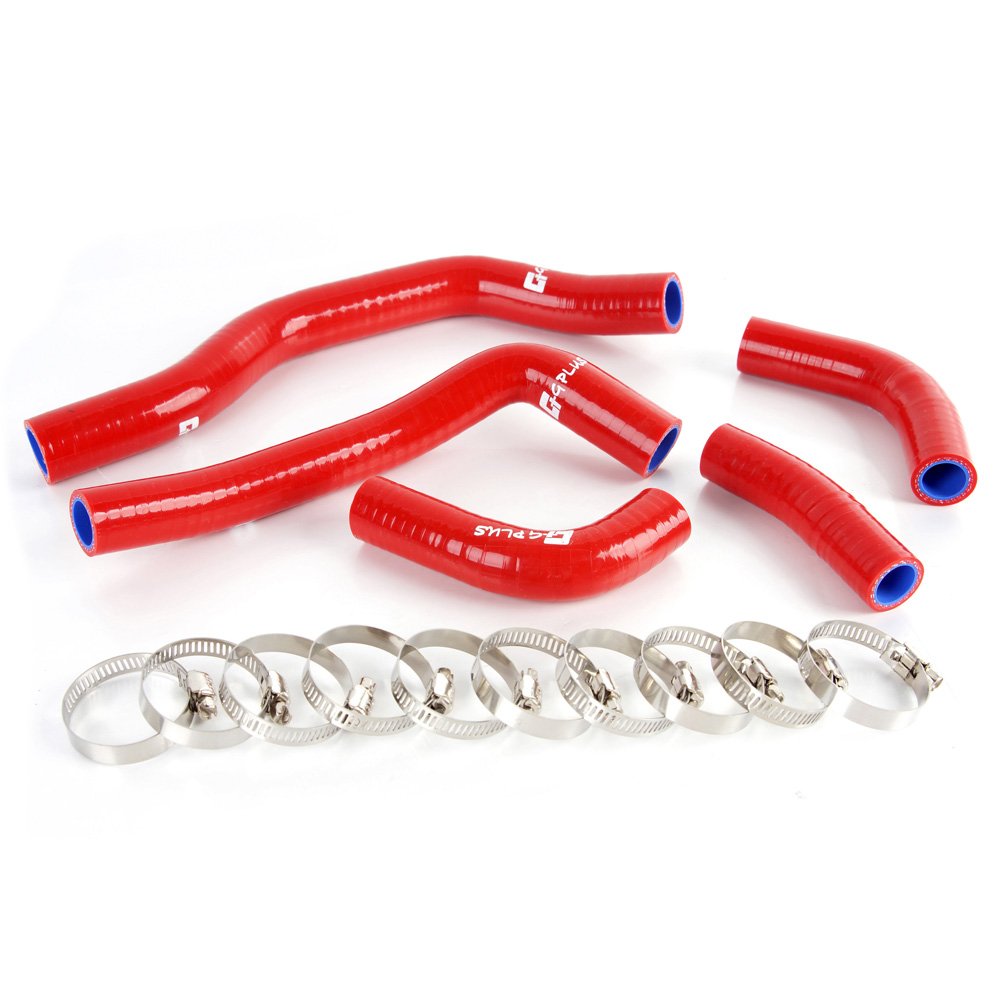 Silicone Radiator Coolant Hose Tube Kit Clamps Replacement For HONDA CRF450 CRF 450 2006 2007 2008 Red
