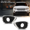 G-PLUS Fog Light Cover Trim Compatible with Jeep Compass 2011-2017 Driver and Passenger Side 68213205AA