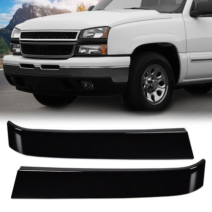 G-PLUS Front Grille Molding Primed, Compatible with Chevy Silverado 2003 2004 2005 2006 2007 Left Driver & Right Passenger Side Direct Replacement GM1212104 GM1213104