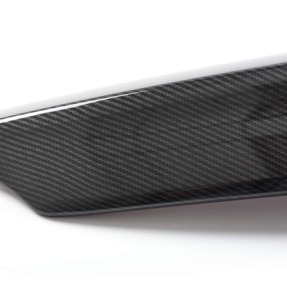 G-PLUS Carbon Fiber Front Bumper Lip Upper Grill Molding Trim Cover + 2Pcs Eyelid Cover Set, Compatible with Honda Accord 10th Gen Sedan 2018-2020, 3pcs