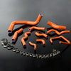 G-PLUS Silicone Radiator Hose Kit Compatible With Nissan Silvia 200SX 240SX S13 S14 S15 SR20DET,Dark Orange