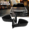 G-PLUS Power Mirror Driver and Passenger Side Compatible with Honda Accord Sedan 2018-2022 1.5L HO1320328 HO1321328 76208TVAA02 76258TVAA02 Glossy Black 3-Pin Manual Folding