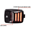 G-PLUS LED License Plate Light Compatible With 05-15 Toyota Tacoma/2000-13 Tundra,Bumper Lamp Red Oled Tube A Pair Replacement (Clear Lens)