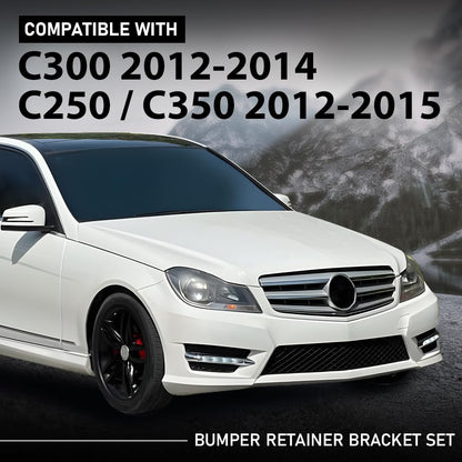 G-PLUS Bumper Retainer Set Front Compatible with Benz C250 4Matic Base 2012-2015,Fit Benz C300 2012-2014,Fit Benz C350 2012-2015 2048854265