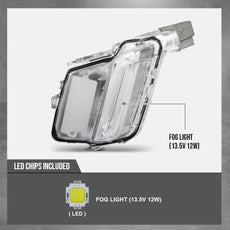 G-PLUS LED Fog Light for Volvo XC60 2014-2018 Left White Side View