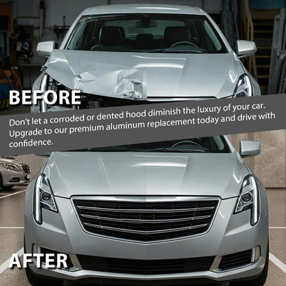 G-PLUS Hood Panel Compatible with Cadillac XTS 2018-2019 84448649, GM1230480 Gray