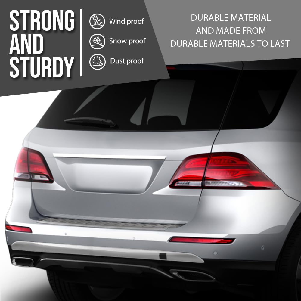 G-PLUS Rear Bumper Cover Upper Molding Compatible with Benz GLE350d 2016 Fit Benz GLE350 2016-2018 1668850701, 1668852474 Silver
