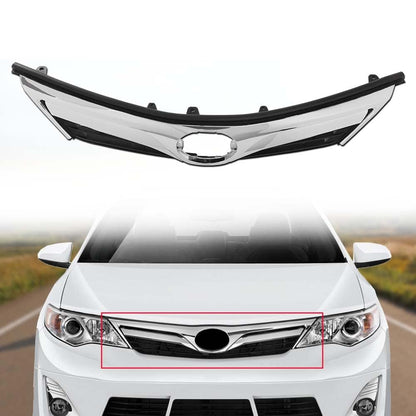 G-PLUS Front Upper Bumper Grille Compatible with Toyota Camry L LE XLE 2012-2014 53101-06560 104-51375 TO1200343