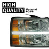 G-PLUS LED Headlights Assembly Fit Chevy Silverado 1500 2007-2013/Fit Silverado 2500 HD 3500 HD 2007-2014,Left & Right Corner Headlamps,Smoky Lens Chrome Housing Amber Reflector,faros delanteros