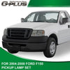G-PLUS Front Headlight Lens Cover Compatible with 2004-2008 F150/06-08 Lincoln Mark LT, Left & Right Side (Smoky Lens)