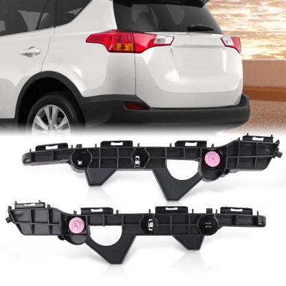 G-PLUS Rear Bumper Support Bracket Left & Right Side Compatible with Toyota RAV4 2013-2015 521550R030, 521560R030