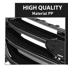 G-PLUS Front Upper Grille for Ford Edge 2015-2018 Gloss Black Product Image