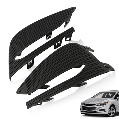 G-PLUS Fog Light Cover Cap Compatible with Chevy Cruze 2016 2017 2018 Black Left and Right Side Front Fog Lights Lamps Cover Frame (no fog lamp hole)