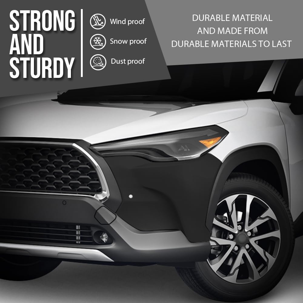 G-PLUS Front LH Side Bumper Cover Compatible with Toyota Corolla Cross 2022 2023 2024 2025 Fit XLE Models with Park Assist Only Black