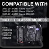 G-PLUS LED DRL Headlights Assembly Fit GMC Sierra 1500 2007-2013/Fit GMC Sierra 2500HD 3500HD 2007-2014 Headlamps Clear Lens Black Housing Amber Reflector 20980241 20980242 22853030,faros delanteros