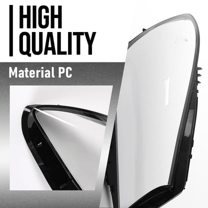G-PLUS Headlight Lens Cover Compatible with Benz GLC-Class W253 CLA250 CLA45 AMG 2016-2019 Left & Right Front Headlamp Lens Cover Clear