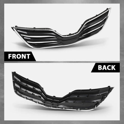 G-PLUS Front Grille Chrome Shell, Compatible with Toyota Camry XLE 2010-2011, 5310106190C0, TO1200325
