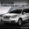 G-PLUS Hood Molding Trim Compatible with Subaru Forester 2017 2018 17 18 91121SG210, SU1235102