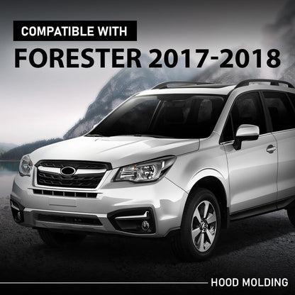 G-PLUS Hood Molding Trim Compatible with Subaru Forester 2017 2018 17 18 91121SG210, SU1235102