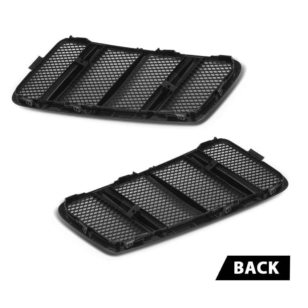 G-PLUS Front Hood Air Vent Grille Pair, Compatible with Benz W166 GL GL350 GL450 GL550 GL63 AMG ML ML350 ML550 ML63 AMG 2012-2015, LH Driver & RH Passenger Side 2PCS, 1668800105, 1668800205