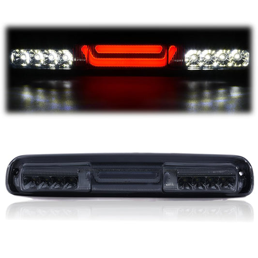 G-PLUS LED Third 3rd Brake Light Compatible with Chevy Silverado/GMC Sierra 1500 2500 3500 & HD Models 1999-2007 3rd High Mount Stop Lamp, Smoky Lens Clear Housing, 5978318 16525205