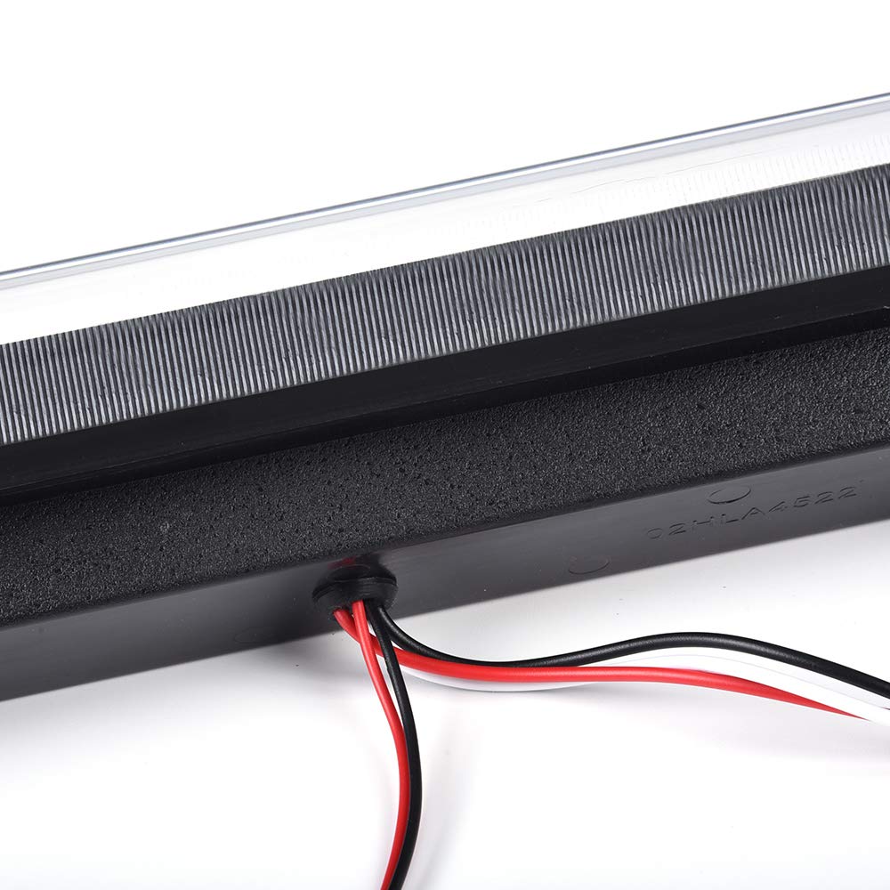 G-PLUS LED 3rd Brake Light High Mount Stop Light Compatible with Chevy Colorado/GMC Canyon 04-12 Cargo Light Lamp White Cover Black Bottom