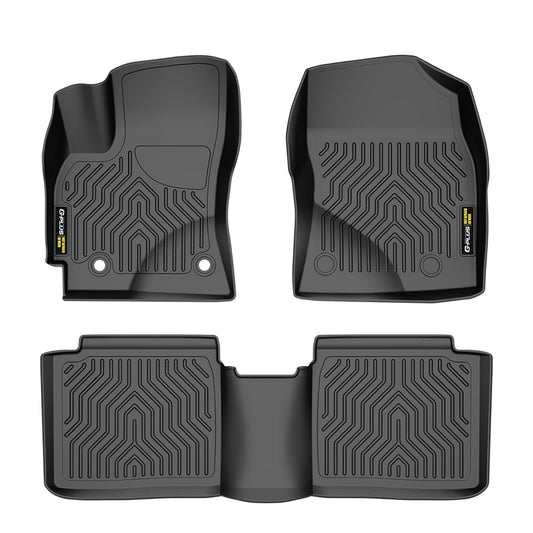 TPE Floor Mats Cargo Liners 3PCS, Compatible with Toyota Corolla 2014-2019 with Automatic Transmission, 1st & 2nd Row, Floor Liner All Weather Full Cover Protection