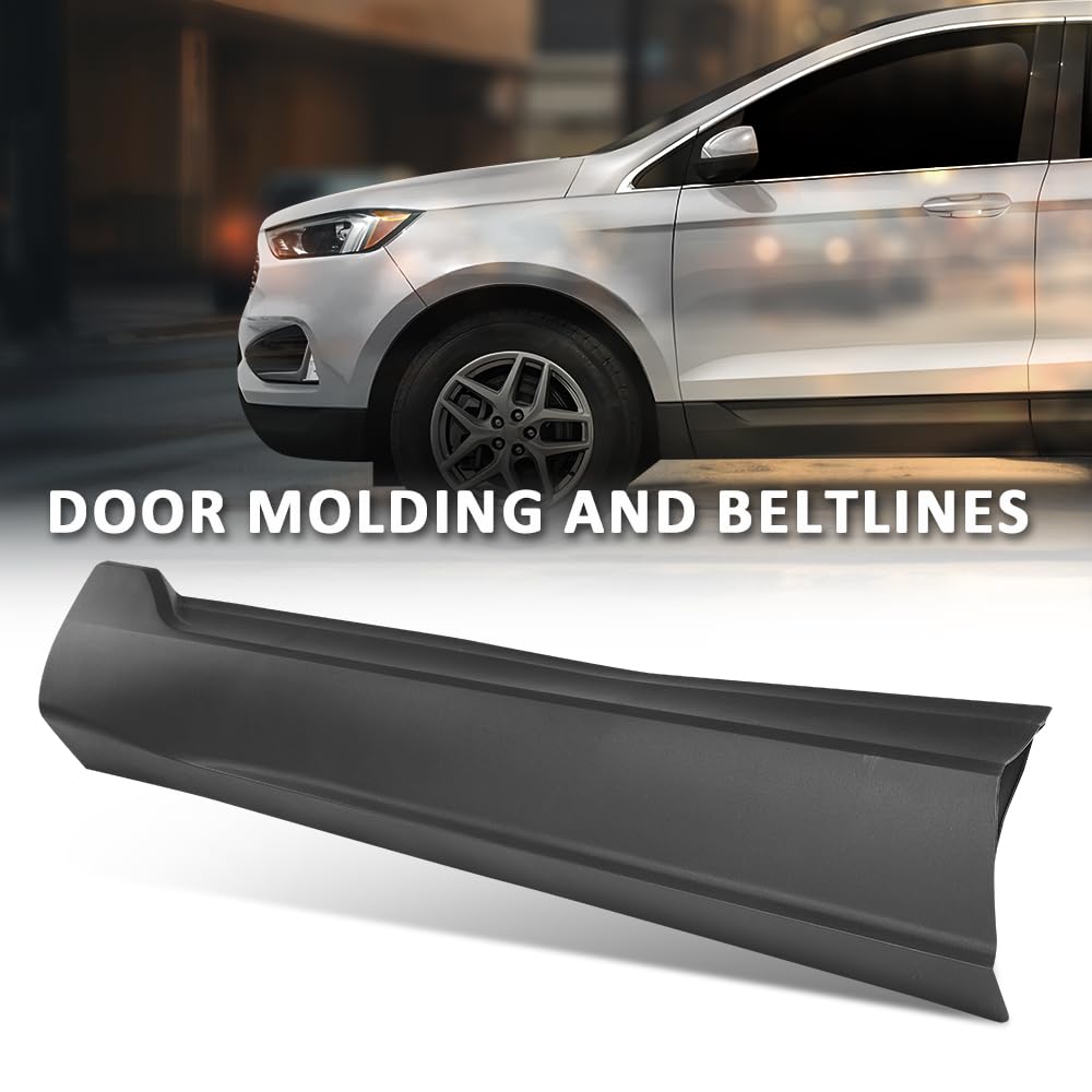 G-PLUS Front Left Door Molding and Beltlines, Compatible with Ford Edge SPOR/ST/ST-Line/Titanium 2015-2023, Driver Side, FT4Z5820879AA, FO1304110