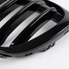 Black Front Bumper Kidney Grille Hood Grill Compatible for BMW F48 F49 X1 2016-2017