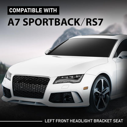 G-PLUS Front Left Headlight Bracket, Compatible with Audi A7 RS7 Sportback/RS7 Sportback 4G 2011-2018, Headlamp Support Driver Side, 4G8805607 4G8 805 607