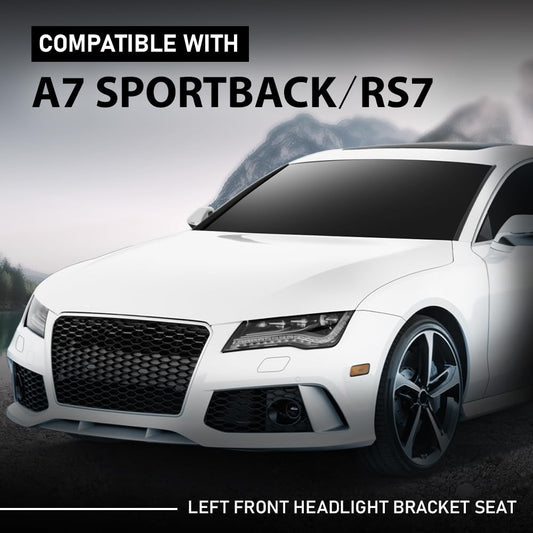 G-PLUS Front Left Headlight Bracket, Compatible with Audi A7 RS7 Sportback/RS7 Sportback 4G 2011-2018, Headlamp Support Driver Side, 4G8805607 4G8 805 607