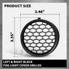 G-PLUS Fog Light Cover Grilles Left&Right Compatible with Subaru Impreza (Wagon & Sedan) 2008-2014 Black 57731FG210