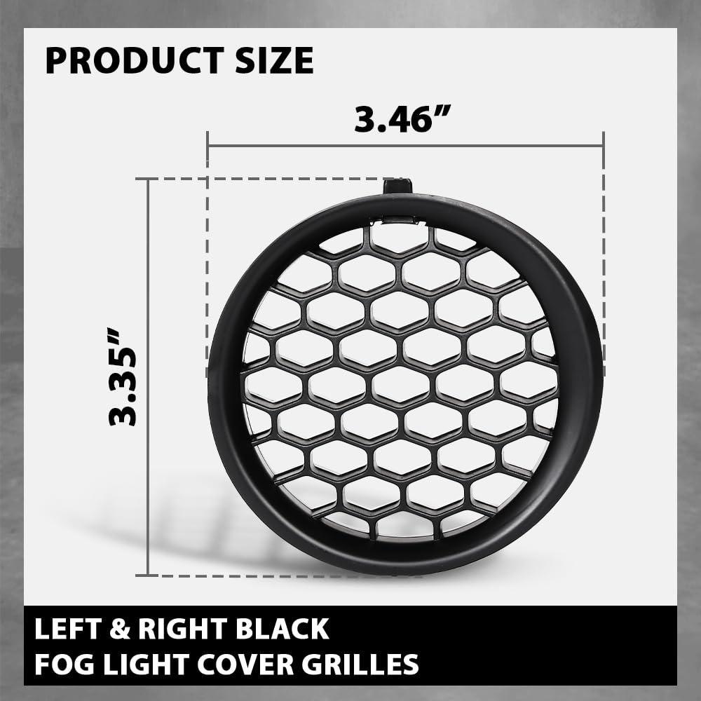 G-PLUS Fog Light Cover Grilles Left&Right Compatible with Subaru Impreza (Wagon & Sedan) 2008-2014 Black 57731FG210