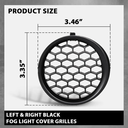G-PLUS Fog Light Cover Grilles Left&Right Compatible with Subaru Impreza (Wagon & Sedan) 2008-2014 Black 57731FG210