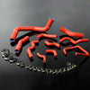 G-PLUS Silicone Radiator Hose Kit Compatible With Nissan Silvia 200SX 240SX S13 S14 S15 SR20DET,Red