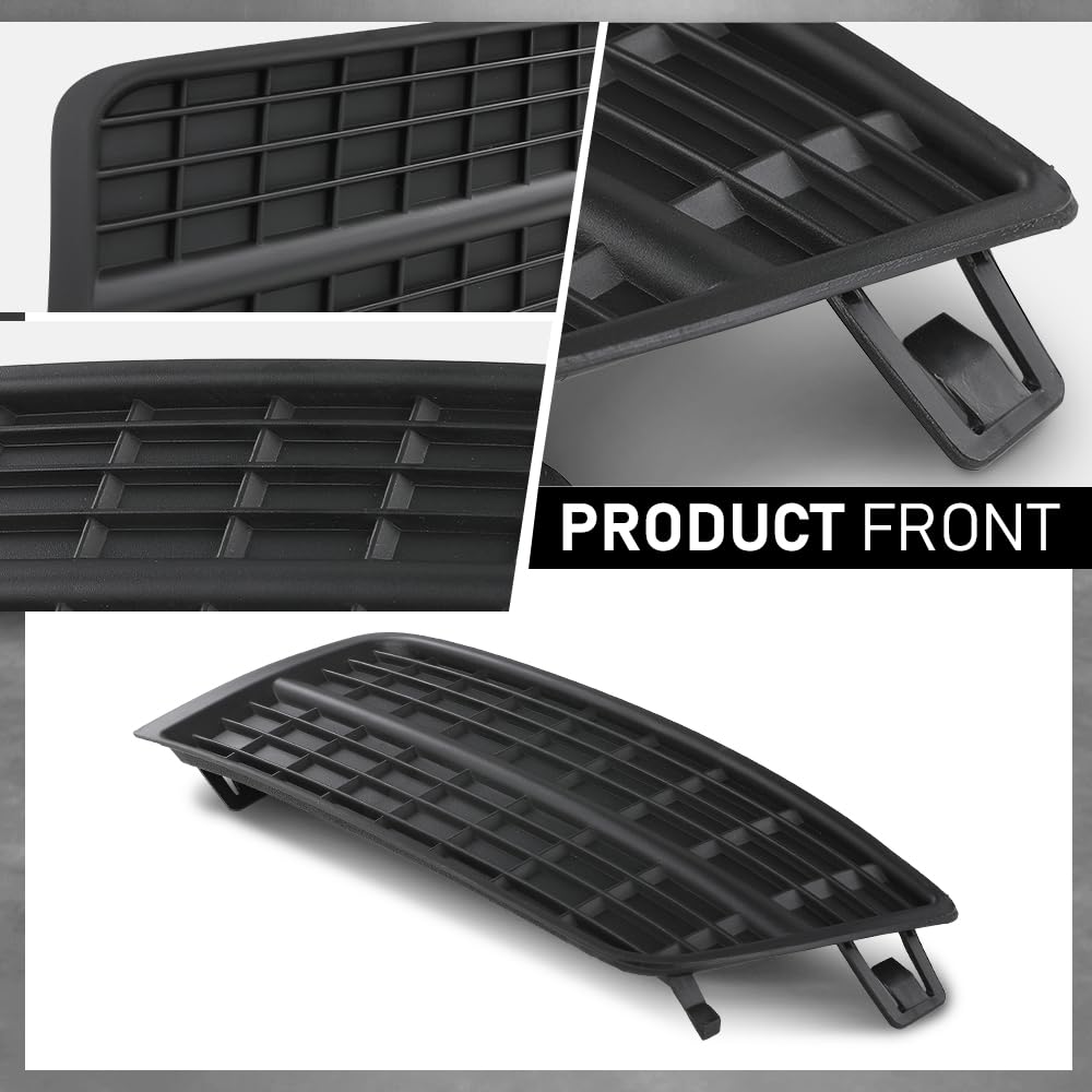 G-PLUS Fog Light Lamp Cover Black Hole Driver and Passenger Side Compatible with Cadillac SRX 2010-2016 GM1038126 GM1039126