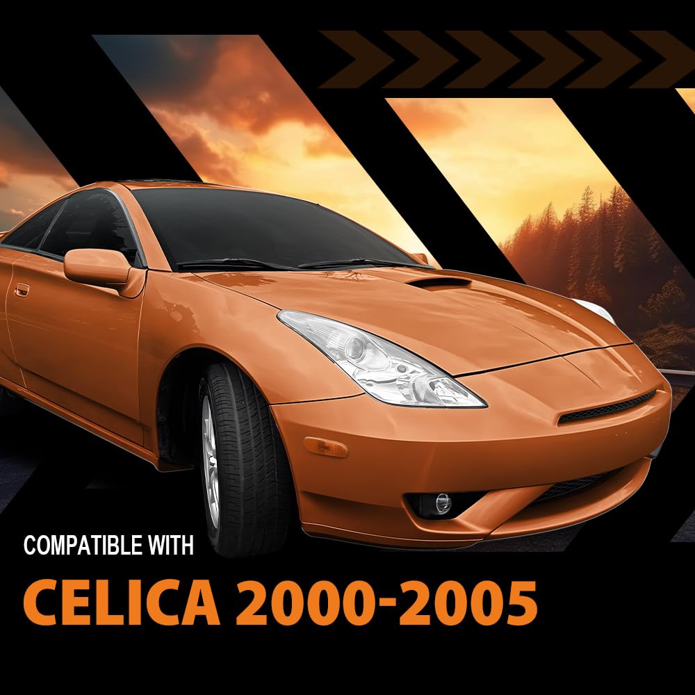 G-PLUS Front Driver & Passenger Side Fender Liner Set Compatible with Toyota Celica 2000-2005 2 PCS Black