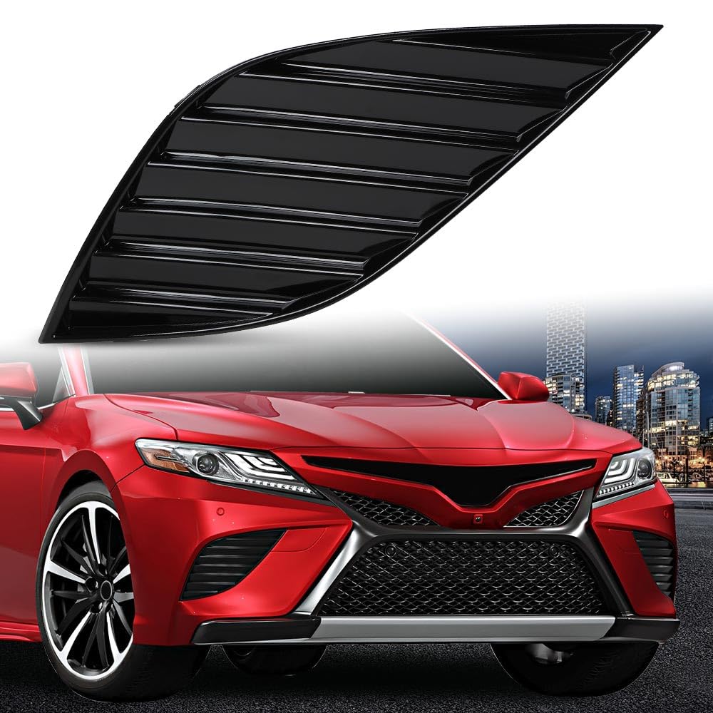 G-PLUS Front Bumper Fog Light Cover Bezel Right Passenger Side Compatible with Toyota Camry SE XSE 2018–2020 Fog Lamp Covers 8148106170 TO1039210