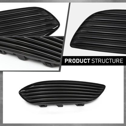 G-PLUS Fog Light Cover Grille Hole Left+Right Compatible with Benz W205 C300 C350e C400 2015-2017,Fit Benz W205 C43 C450 C63 AMG 2016-2017 2058851523