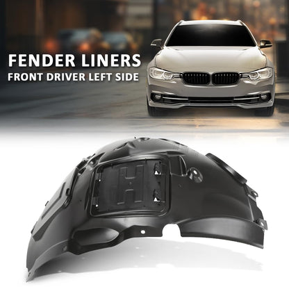 G-PLUS Fender Liner Front Driver Left Side Upper Fit 2012-2018 BMW 320i /320i xDrive Base Sedan, For Standard, Modern, and Luxury Line Models 51717260725