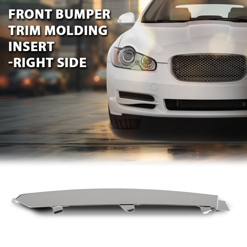 G-PLUS Front Right Bumper Trim Molding Insert Compatible with Jaguar XF 2009-2011