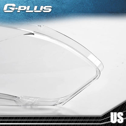G-PLUS Front Headlight Lenses Cover Compatible with 2006-2016 Chevy Impala Limited,Left & Right Side Replacement Pair (Clear Lens)